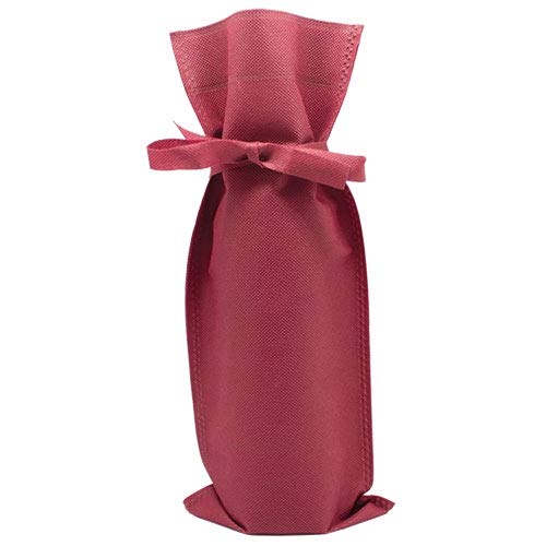 DISOK - Lote 10 Bolsas para Botella De Vino Grande Burdeos - Bolsas de Tela para Vinos Baratas