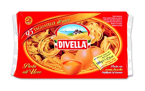 Divella - Tagliatelle al Huevo Nº 95 - Autentica Pasta Italiana - 500 Gramos