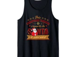 Divertido, Navidad, 'Este maestro de SAXOFÓN informa a Santa' Camiseta sin Mangas
