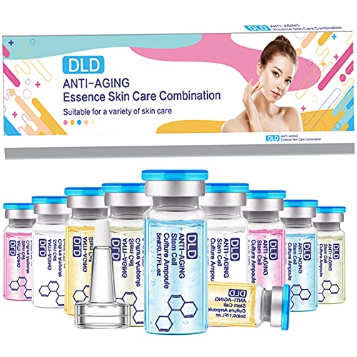 DLD Sueros y fluidos BB Booster Starter Kit Vitamina C Ácido Hialurónico Tratamiento de la Piel Spa Fluidos Iluminadores para Ampolla Facial Serum Esencia Maquillaje 10 Viales