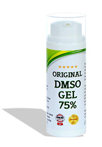 DMSO Gel 75% - DMSO ungüento de DMSO, 99,9% de pureza dimetilsulfóxido Ph. EU., en botella de HDPE con bomba dosificadora, para humanos y animales, 50 ml