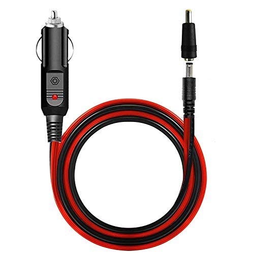 DOCA 12-24 V Coche Conector Cable, DC 5521 Cable de Carga Encendedor de Cigarrillos Fuente de alimentación Adaptador DC 5.5 mm x 2.1 mm, 1.2 m/47.24in para Dispositivo de DVD portátil