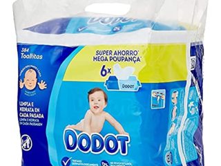 Dodot Toallitas para Bebé, 6 Paquetes de 64 Unidades, 384 Toallitas
