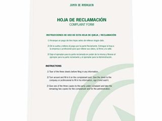 Dohe Libro de Hojas de Reclamaciones Junta de Andalucía (Actualizado 2019)