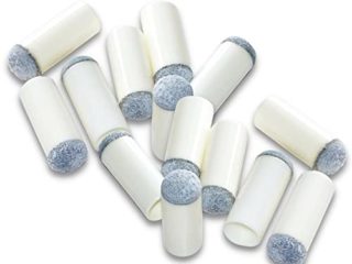 DOJA Barcelona | Puntas de Tacos Billar 13mm | Pack 25 | Puntas Billar para Tacos de Billar Profesional | Capuchones de Billar Blancos | Punteras Taco Billar Ideales para Aficionados y Profesionales