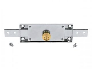 DOJA Industrial | Cerradura Puerta Enrollable | Cilindro 60 mm | 1 Unidad | Acero Galvanizado | Bloqueo con Llave | Uso: Cerraduras para Puertas, Persianas Enrollables, Puerta Garaje