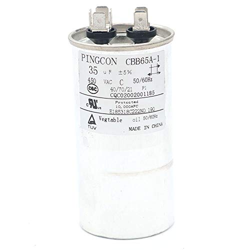 DollaTek 35uF CBB65 Motor del Condensador Que se Ejecuta para el acondicionador de Aire 450VAC SH 40/70/21 50 / 60Hz