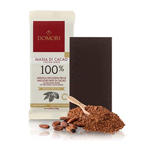 Domori Tableta De Chocolate Puro: Pasta De Cacao 100% Variedad Trinitario - 75 Gramos
