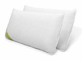 DON DESCANSO Pack 2 Almohadas Viscoelásticas Aloe Vera con Copos 100% Viscoelásticos, 70cm, Firmeza Media, Ergonómicas, Adaptables a Cabeza y Cuello, Transpirables, Tejido Strech. Fabricadas en España
