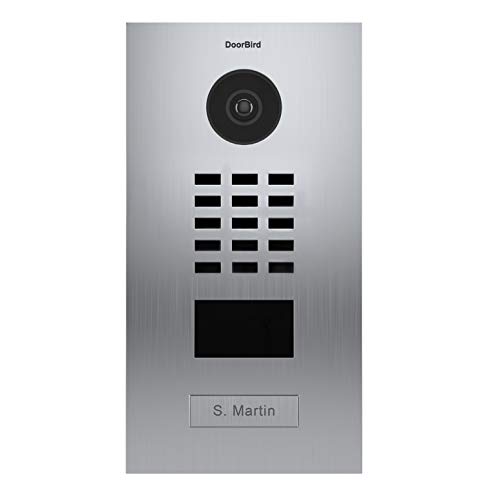 Door Bird D2101V - Portero de vídeo IP con lector de tarjeta RFID-1, timbre INOX-Doorbird