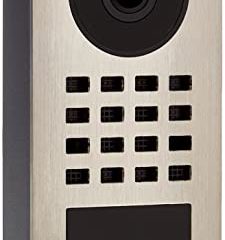 DoorBird D1101V - Estación de Puerta de vídeo IP para Montaje en Superficie, Acero Inoxidable V2A, Cepillado, Montaje en Superficie PoE Video Doorbell D1101V-Ssuperficie