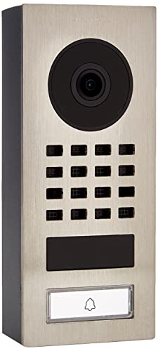 DoorBird D1101V - Estación de Puerta de vídeo IP para Montaje en Superficie, Acero Inoxidable V2A, Cepillado, Montaje en Superficie PoE Video Doorbell D1101V-Ssuperficie