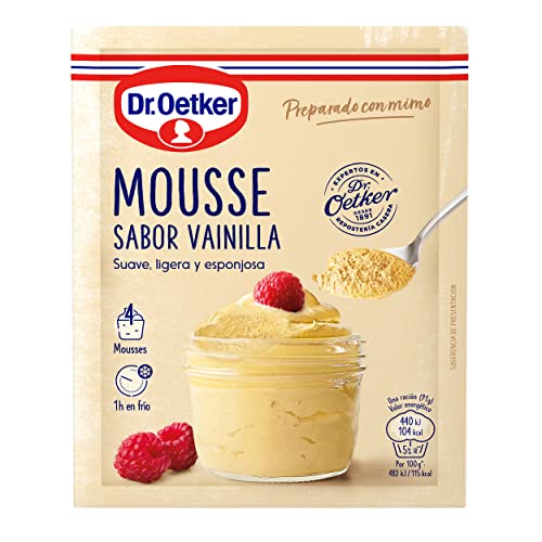 Dr. Oetker preparado para mousse sabor vainilla sobre 65 gr