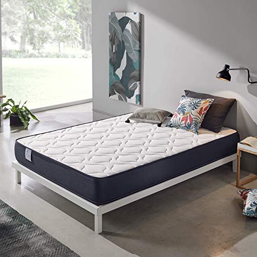 Dreaming Kamahaus Colchón 150x190 cm Viscoelástico Roll, Colchon Cama matrimonio, Viscoelástica alta densidad, Reversible, Transpirable y Firmeza alta, Altura +/- 20cm