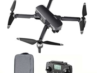 Drones Go Pro con cámara para Adultos Tiempos de Vuelo prolongados Drones de Retorno automático Que te siguen Dron de Control Remoto de Cuatro Ejes GPS HD con cámara Dual de 6k