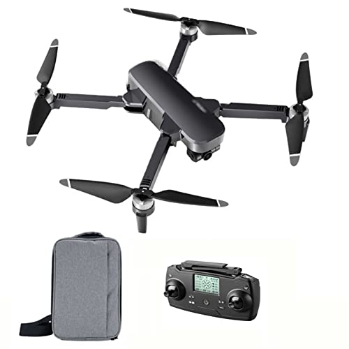 Drones Go Pro con cámara para Adultos Tiempos de Vuelo prolongados Drones de Retorno automático Que te siguen Dron de Control Remoto de Cuatro Ejes GPS HD con cámara Dual de 6k