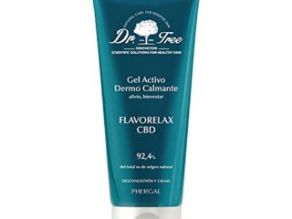 Dr.Tree. Gel Flavorelax con Aceite de Semillas de Cannabis Sativa con CBD. Crema Calmante Dolores Musculares y Articulaciones. Alivio de Espalda, Hombros, y Piernas. Ingredientes Naturales. 200ml