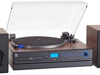Dual NR Minicadena con Tocadiscos (Reproductor de CD, MP3, 3,5 mmm) Negro