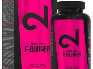 Dual Pro F-burner | Ayuda con el control de la grasa corporal | Para Mujeres Y Hombres | 100 Cápsulas Veganas | Sin Aditivos & Estimulantes | Suplemento Alimenticio 100% Natural