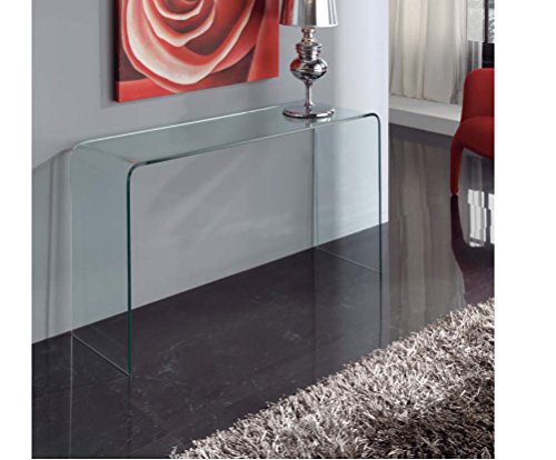 DUGARHOME - Recibidores Modernos de Cristal - Consola Cristal (125x40x70)