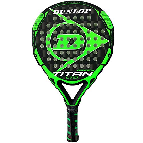 Dunlop Pala de Padel Titan LTD Green, Adultos Unisex, Verde, Normal