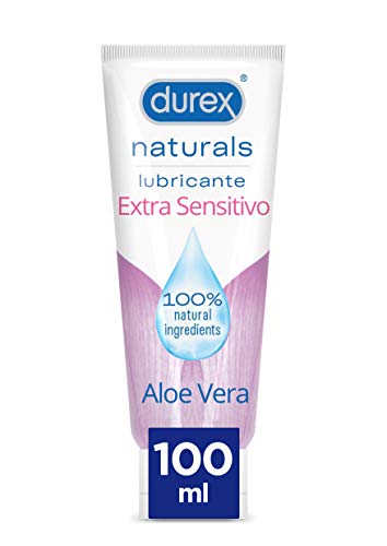 Durex Durex Naturals Extra Sensitivo Lubricante, Aloe Vera, 100% Natural Sin Fragancia, Colorantes Ni Agentes Irritantes – 100Ml 100 ml