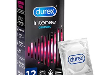 Durex Preservativos Intense con Puntos y Estrías y gel estimulante - 12 condones