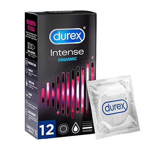 Durex Preservativos Intense con Puntos y Estrías y gel estimulante - 12 condones