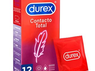 Durex Preservativos Super Finos Contacto Total para Mayor Sensibilidad - 12 condones