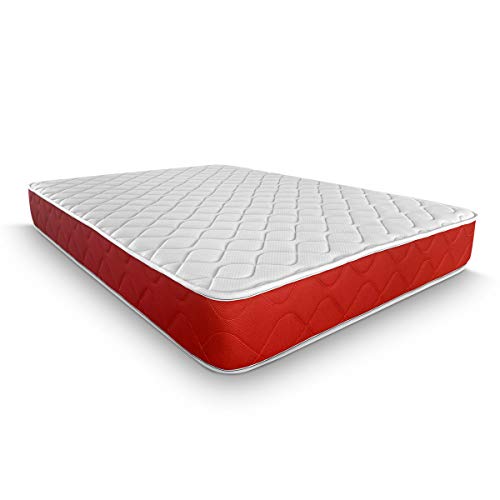 Duérmete Online - Colchón Viscoelástico Lite Reversible, Firme y Confortable, Muy Transpirable, Cara Invierno/Verano, Blanco, 105 x 180