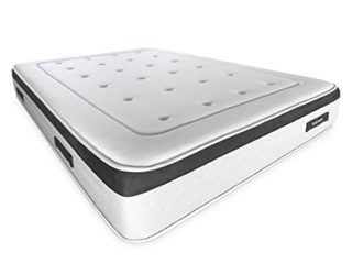 Duérmete Online - Colchón Viscoelástico Nature Biogel, Altura 29cm, Firmeza y Confort Óptimos, Tejido Termorregulador, Blanco, 135x190