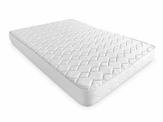 Duérmete Online Colchón Viscoelástico Sena Reversible | Firme y Confortable | Firmeza Media-Alta | Cara Invierno/Verano, Blanco, 135x190
