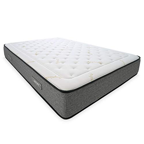 Duérmete Online - Duérmete Gran Confort-Colchón Muelles Ensacados + Viscoelástica Iron Pro con 7 Zonas de Descanso, Libertad de Movimientos, 150x200