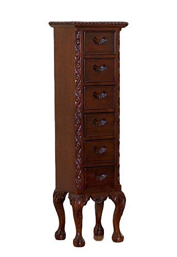 Dynamic24 Chippendale - Cómoda (madera de nogal, 142 x 40 cm)