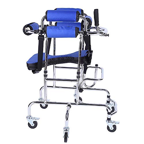 DYR Soporte para Silla de Ruedas para Andador pediátrico Soporte para rehabilitación de extremidades Inferiores - 6 Ruedas/con Cojines/Rueda antivuelco