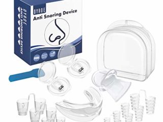 Dyroe Dispositivos Anti Ronquidos 4 in 1,8pcs Dilatador Nasal,2pcs Clips Nasales Magnéticos,Retenedor de lengua y Férula de dientes para Ayudar a Dormir Mejor,Dejar De Roncar