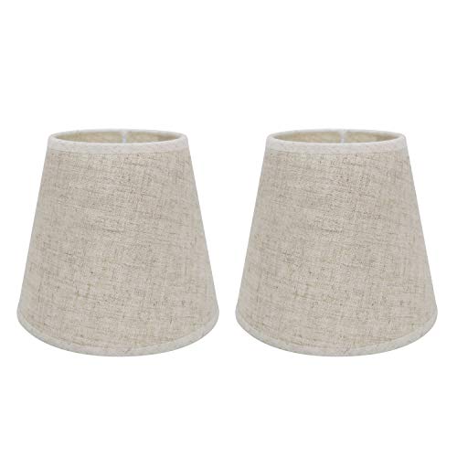 Eastlion Paquete de 2 pantallas E14 para mesita de noche, lámpara de pared de cristal, 10 x 16 x 14 cm