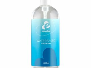EasyGlide Lubricante a Base de Agua - Lubricantes Sexuales Estimulantes - No Pegajoso, Apto para Preservativos y Seguro para Usar con Juguetes Sexuales - 1000 ml