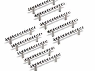 Ebeta 10s Manijas de Arco Manijas de gabinete Manija de Muebles Manija de Barra Manijas de barandilla, Manija de cajón Manija de Cocina Acero Inoxidable Ø 12 mm (Distancia de perforación - 64 mm)