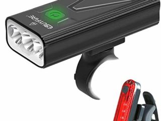 EBUYFIRE Luz Bicicleta LED Recargable USB, 3000 Lumens Potente Luces Bicicleta Delantera y Trasera, 3 Modos, IPX5 Impermeable Luces Seguridad para Ciclismo de Montaña y Carretera