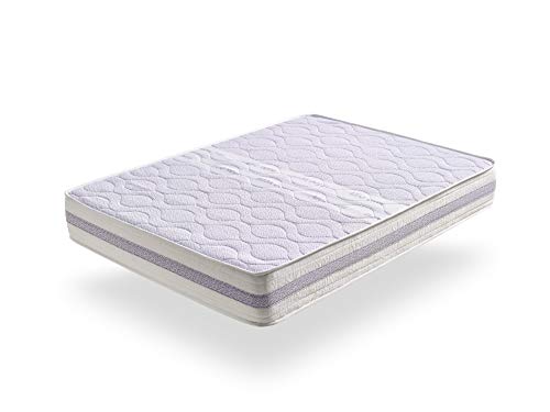 ECCOX - Colchón Viscoelástico Dream Aloe Vera - Altura 19 cm - Núcleo de HR Pro de Alta Densidad - Máximo Confort Efecto Nube - Firmeza Media (90x190 cm)