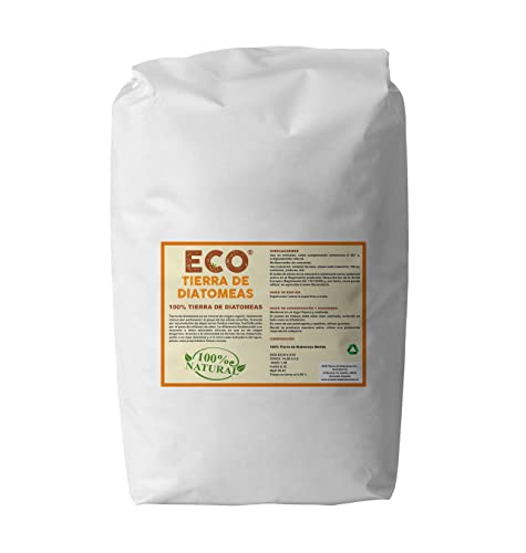 ECO Tierra de Diatomeas® Molida 25kg - 100% Natural y Ecológico - Grado alimenticio E551c. No calcinada, sin aditivos.
