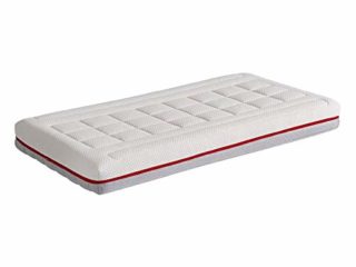 Ecus Kids Colchón De Cuna Ecus Pigü | Colchón Para Cuna Antiplagiocefalia, Bebé Máxima Frescura, color Blanco Y Gris, 140x70x12 cm, 3900 g