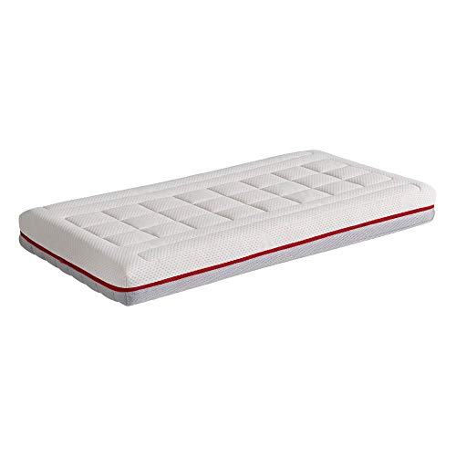 Ecus Kids Colchón De Cuna Ecus Pigü | Colchón Para Cuna Antiplagiocefalia, Bebé Máxima Frescura, color Blanco Y Gris, 140x70x12 cm, 3900 g