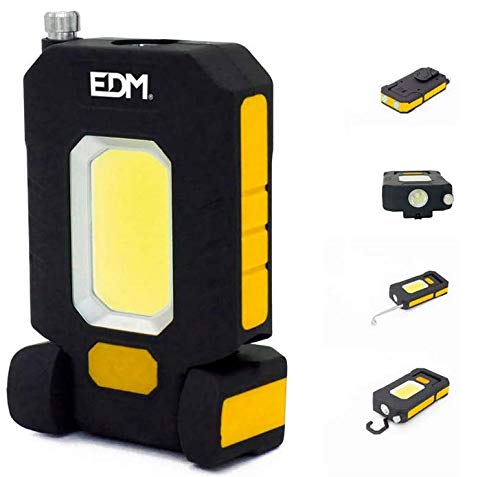 EDM GRUPO EDM Linterna LED XL 3W 300 Lumen, Amarillo, 0