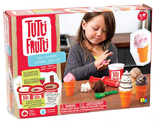 Educa Borras - Plastilina Tutti Frutti Set Medium Helados, 3 masas moldeables (17534)