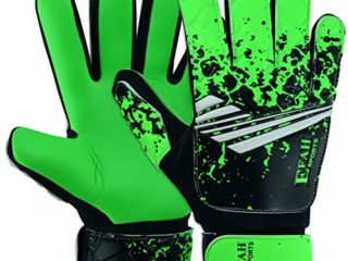 EFAH SPORTS Guantes de portero de fútbol para niños y niños, guantes de portero de fútbol juvenil, con palmas de agarre súper
