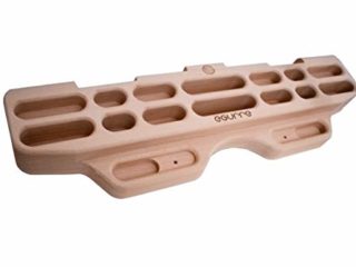 eGUrre hangboard Fingerboard Tabla Entrenamiento Escalada- Deabru, presas de Escalada de Madera Tabla Entrenamiento