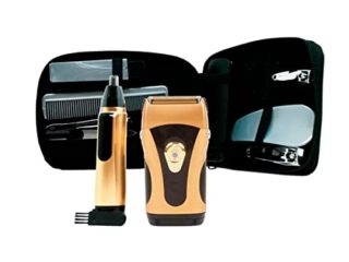 EHS.tv Power Touch Máquina de afeitar para hombre con Recortadora de Precisión, Afeitadora Eléctrica con Doble Cabeza, Afeitadora Barba Hombre Impermeable, Uso en Húmedo y Seco, Inalámbrica