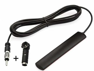 Eightwood ®Antena Coche FM Antena Radio Coche Adaptador DIN a ISO Parabrisas Coche con Cable 3 Metros Compatible con Antena Radio Coche Am/FM Pioneer Yamaha Oenon Panasonic Onkyo Bose Sherwood